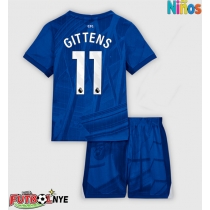 Camiseta Chelsea Jamie Gittens #11 Primera Equipación para niños 2025-26 manga corta (+ pantalones cortos)